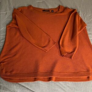 Cyrus Vibrant Orange Crew Neck Sweater